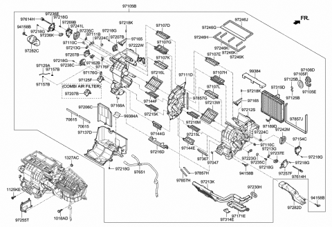 2020 Hyundai Genesis G90 Cam-Mode,RH Diagram for 97149-D2550