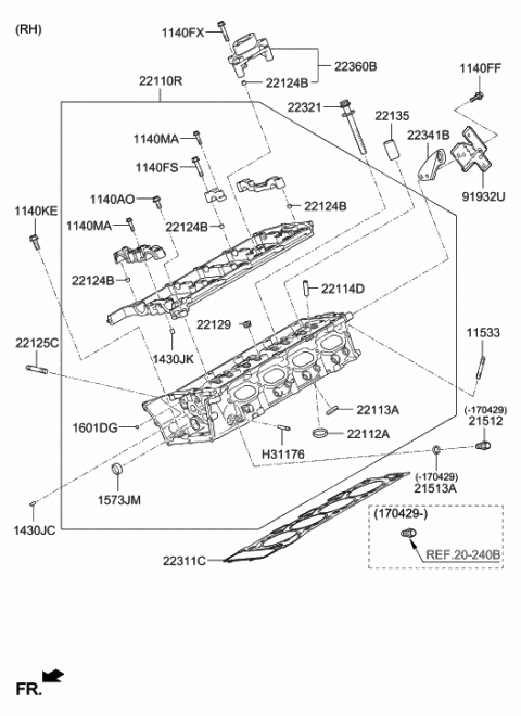 2018 Hyundai Genesis G90 Bracket-Wiring Mounting Diagram for 91931-B1200