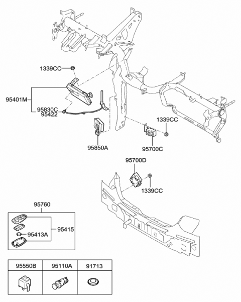 Hyundai kia 86152 2h000