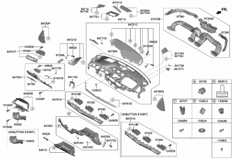 2020 Hyundai Sonata Screw-Tapping Diagram for 12441-05203