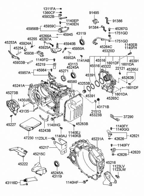 2006 Hyundai Tiburon Bolt-FLANGE Diagram for 11404-10406-K