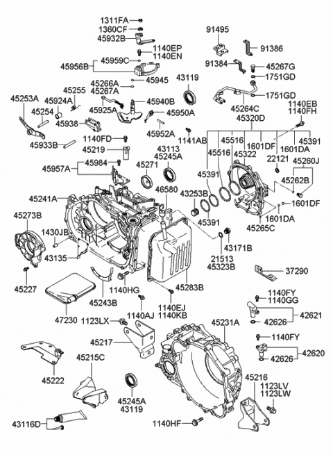 Genuine Hyundai 43920-39230 Shift Control Bracket Assembly Genuine Hyundai 43920-39230 Shift Control Bracket Assembly