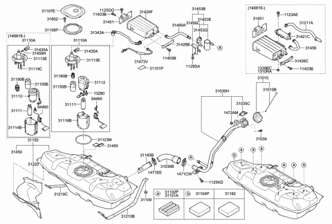 2015 Hyundai Accent Bolt-FLANGE Diagram for 11403-06126-B