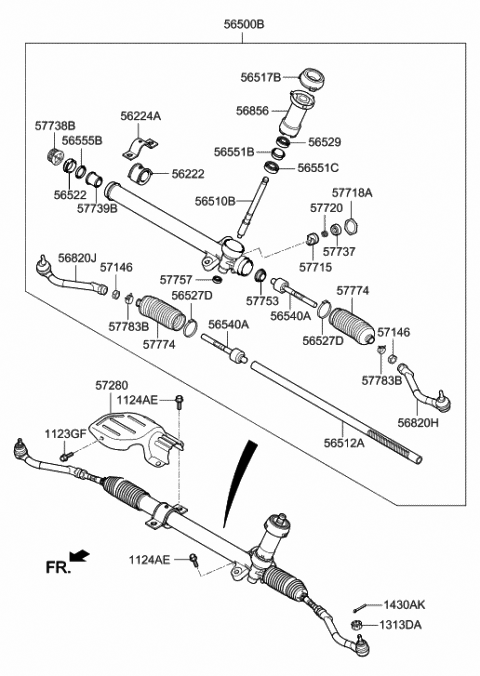 Power Steering Gear Box - 2017 Hyundai Accent