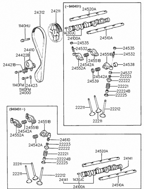 Genuine Hyundai 24410-23011 Timing Belt Tensioner Assembly Genuine Hyundai 24410-23011 Timing Belt Tensioner Assembly