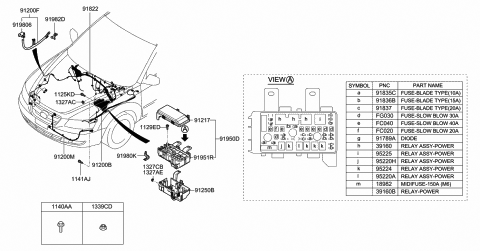 2007 Hyundai Sonata Diode(2P) Diagram for 91870-38110