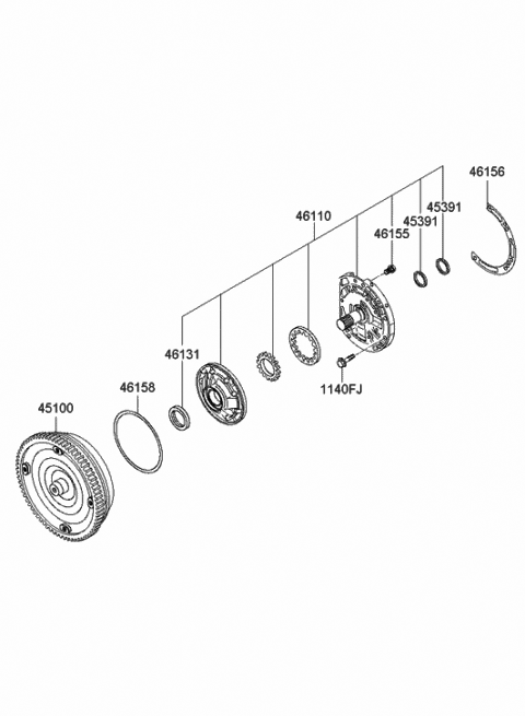 National 711178 Automatic Transmission Oil Pump Seal For Hyundai Sonata & Santa Fe