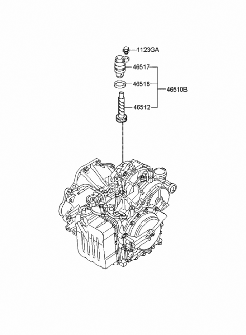 2007 Hyundai Sonata Speedometer Driven Gear-Auto Diagram 2