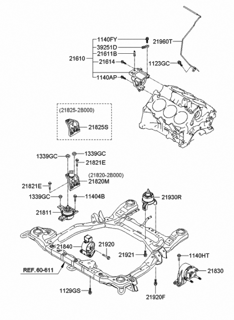 Genuine Hyundai 09200-2S200 Engine Support Fixture Genuine Hyundai 09200-2S200 Engine Support Fixture