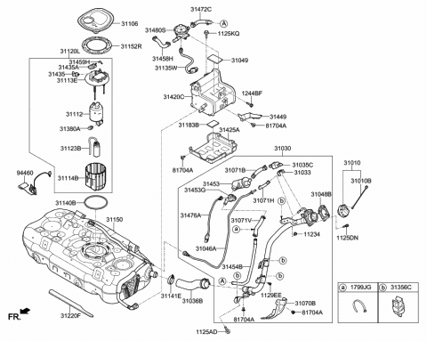 Fuel System - 2020 Hyundai Ioniq Hybrid