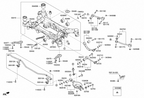 Genuine Hyundai 55210-3T650 Lower Suspension Control Arm Left Rear Genuine Hyundai 55210-3T650 Lower Suspension Control Arm Left Rear