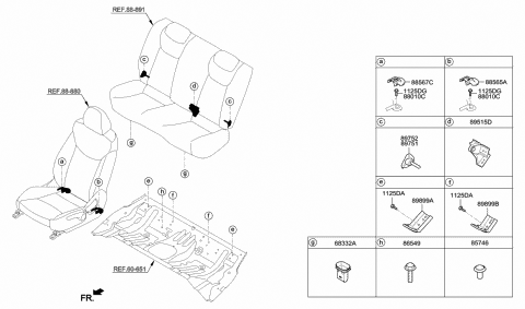 2014 Hyundai Elantra Hardware-Seat Diagram