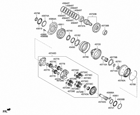 2014 Hyundai Elantra Transaxle Gear - Auto Diagram 1
