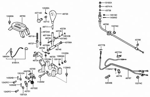 2001 Hyundai Sonata Bolt Diagram for 11254-08351