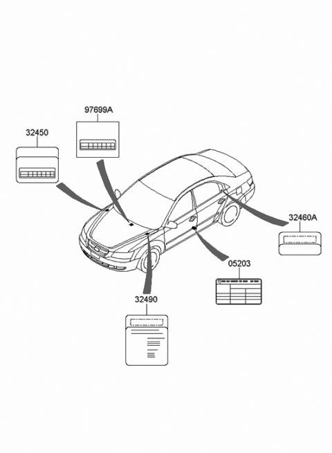 2006 hyundai sonata parts diagram