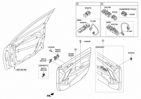 2018 Hyundai Elantra Panel Assembly-Front Door Trim,RH Diagram for 82306-F2GX0-XUG
