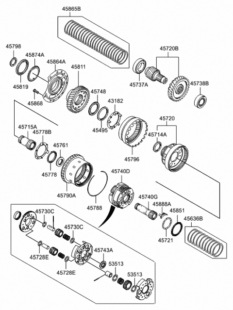 Genuine Hyundai 45853-3B023 Thrust Bearing Genuine Hyundai 45853-3B023 Thrust Bearing