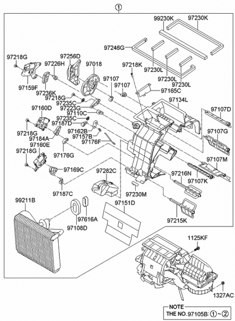 Genuine Hyundai 97216-3M000 Console Temperature Door Assembly Genuine Hyundai 97216-3M000 Console Temperature Door Assembly