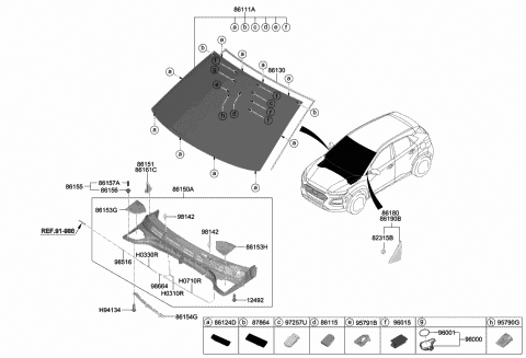 2020 Hyundai Kona Sensor-Automatic Defog Diagram for 97257-J9000