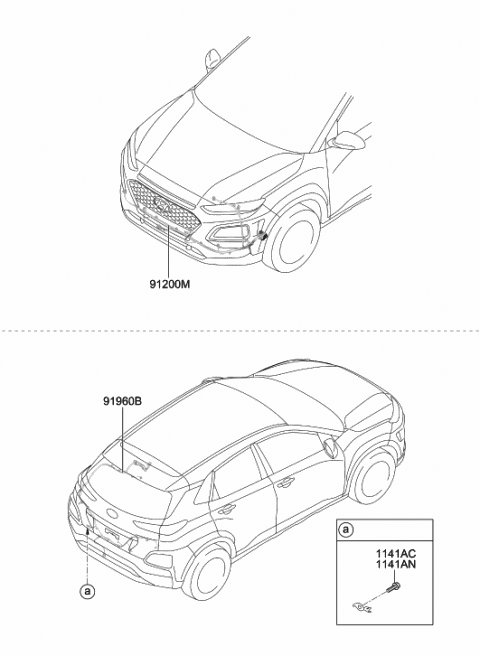 2019 Hyundai Kona Wiring Assembly-Fem Diagram for 91840-J9320