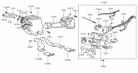 Genuine Hyundai 97271-29000 A/C and Recirculation Switch PCB Assembly Genuine Hyundai 97271-29000 A/C and Recirculation Switch PCB Assembly
