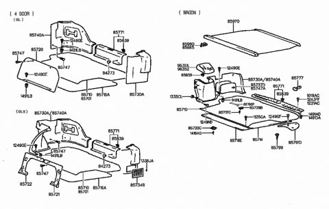 1995 Hyundai Elantra Mat Assembly-Luggage Covering Diagram for 85710-29000-MC