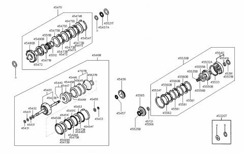 1999 Hyundai Elantra Disc Assembly-Clutch Diagram for 45560-22761