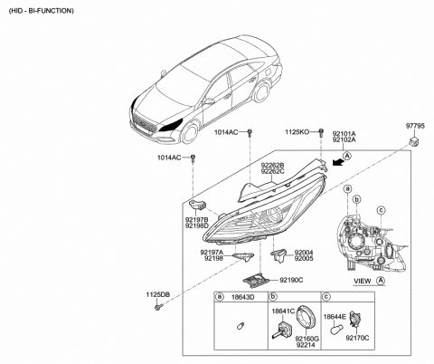 Left Genuine Hyundai 92403-28051 Combination Lamp with Lens and Housing Rear Left Genuine Hyundai 92403-28051 Combination Lamp with Lens and Housing Rear