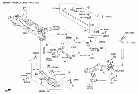 Rear Suspension Control Arm - 2019 Hyundai Elantra Korean made