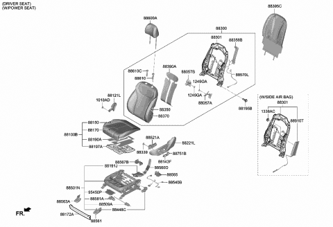 2019 Hyundai Santa Fe Unit Assembly-Memory Power Seat Diagram for 95450-S1000