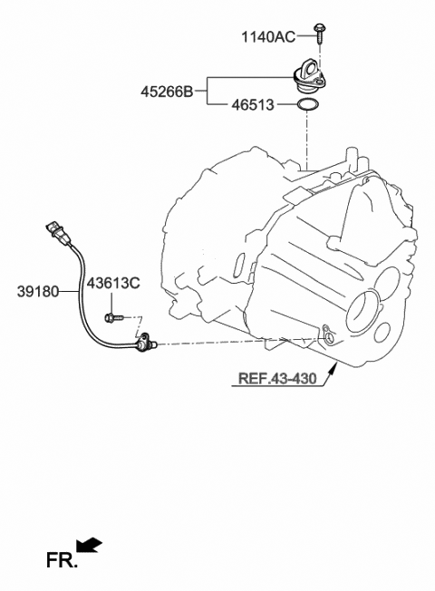 2019 Hyundai Veloster N Sensor-Crankshaft Position Diagram for 39180-24000