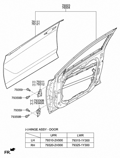 Genuine Hyundai 83308-3L100-WK Rear Right-Hand Door Trim Panel Assembly Genuine Hyundai 83308-3L100-WK Rear Right-Hand Door Trim Panel Assembly