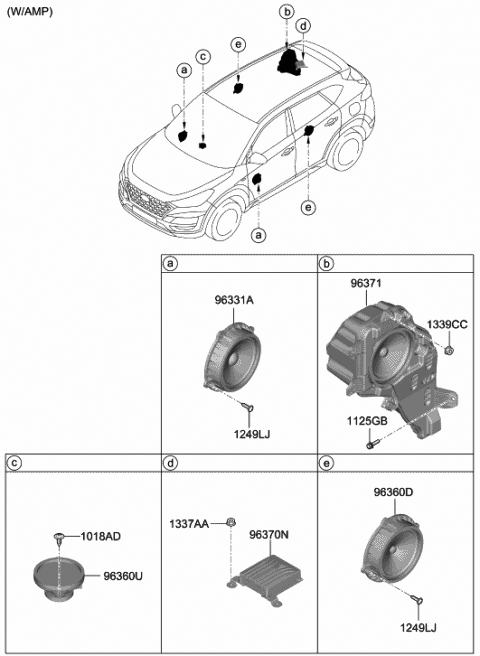 HYUNDAI Genuine 96330-3X000 Door Speaker Assembly HYUNDAI Genuine 96330-3X000 Door Speaker Assembly