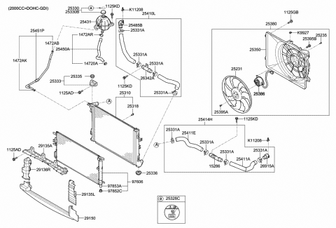 Genuine Hyundai 97606-3N000 Cooler Condenser Assembly Genuine Hyundai 97606-3N000 Cooler Condenser Assembly
