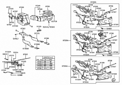 1994 Hyundai Excel Switch Assembly-Blower Diagram for 93670-24000