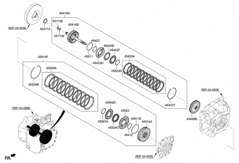 2018 Hyundai Sonata Ring-Snap Diagram for 45485-4G100