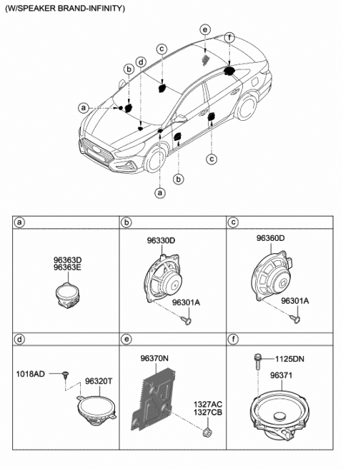 Speaker - 2018 Hyundai Sonata