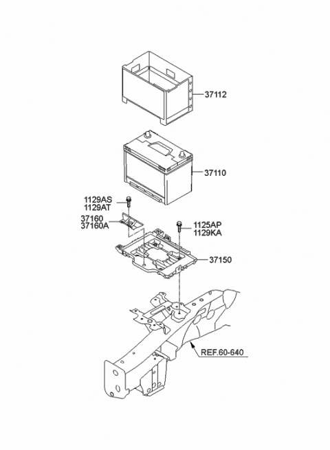 Battery & Cable - 2010 Hyundai Veracruz