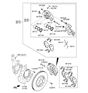 Diagram for Hyundai Santa Fe XL Brake Pad Set - 58101-2WA40