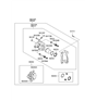 Diagram for Hyundai Sonata Brake Pad Set - 58302-3KA62