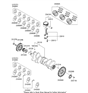 Diagram for Hyundai Crankshaft - 23111-2G200