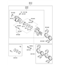 Diagram for Hyundai Sonata Brake Pad Set - 58101-3KA61
