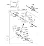 Diagram for Hyundai Steering Gear Box - 57700-3K220