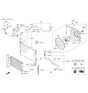 Diagram for Hyundai Cooling Fan Assembly - 25386-2S500