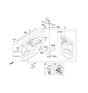 Diagram for Hyundai Armrest - 82710-2S313-MBS