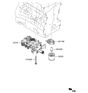 Diagram for Hyundai Sonata Hybrid Oil Filter - 26300-35504
