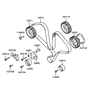 Diagram for Hyundai Timing Belt - 24312-39400