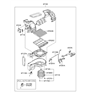 Diagram for Hyundai Cabin Air Filter - 97133-2E200