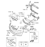 Diagram for Hyundai Bumper - 86511-2V500