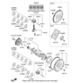 Diagram for Hyundai Crankshaft - 23110-2B710
